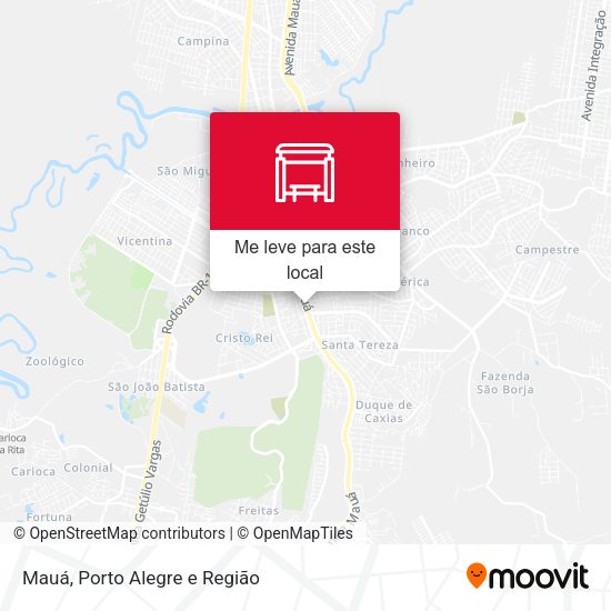 Mauá mapa