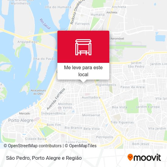 São Pedro mapa
