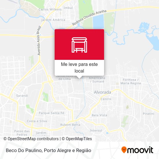 Beco Do Paulino mapa