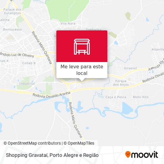 Shopping Gravataí mapa