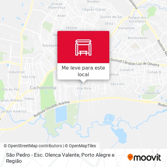 São Pedro - Esc. Olenca Valente mapa
