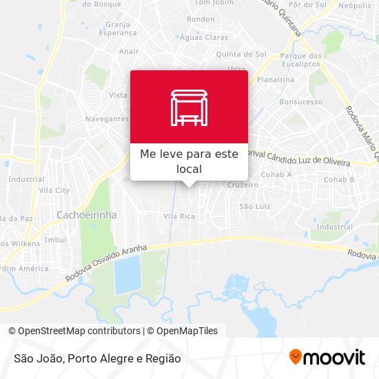 São João mapa
