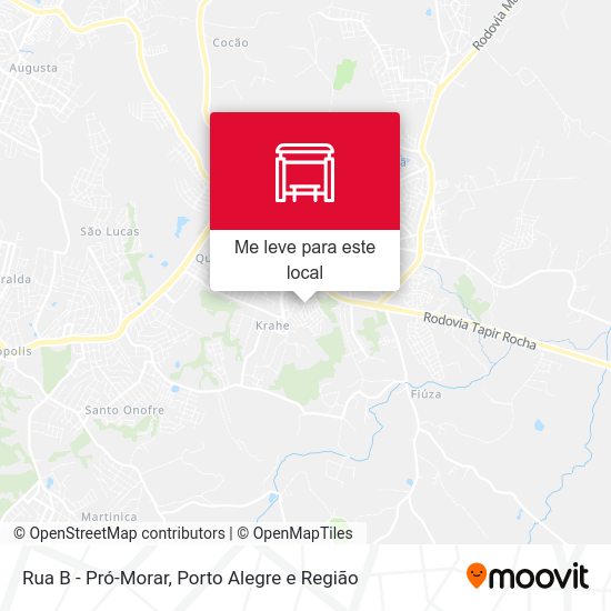 Rua B - Pró-Morar mapa