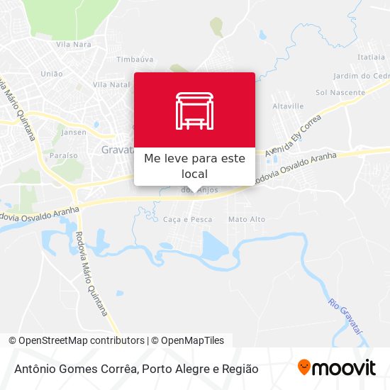 Antônio Gomes Corrêa mapa