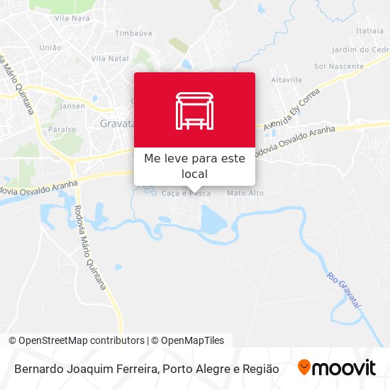 Bernardo Joaquim Ferreira mapa