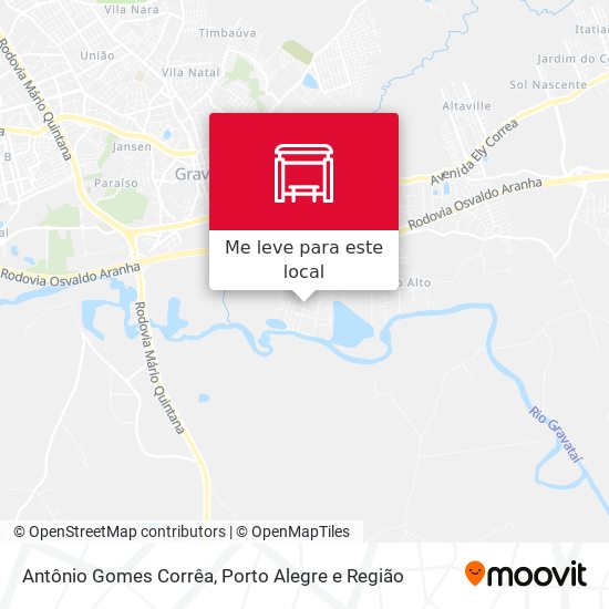 Antônio Gomes Corrêa mapa