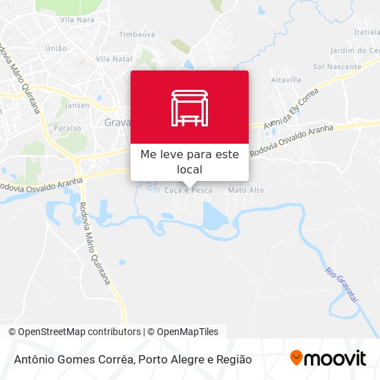 Antônio Gomes Corrêa mapa