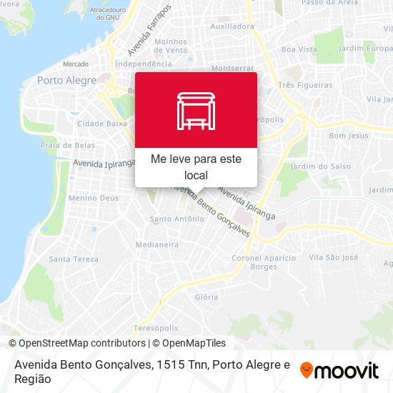 Avenida Bento Gonçalves, 1515 Tnn mapa