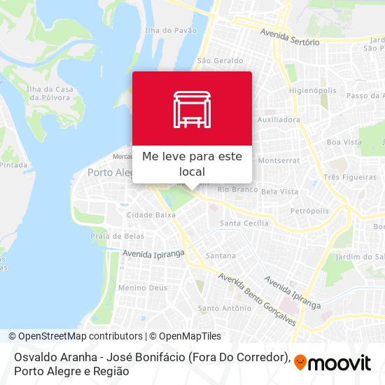 Osvaldo Aranha - José Bonifácio (Fora Do Corredor) mapa