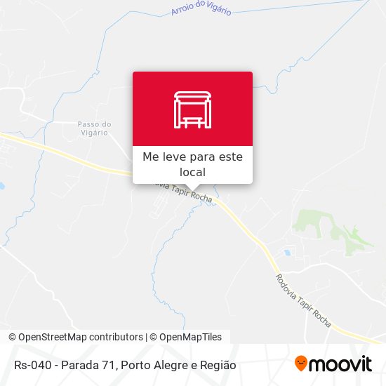Rs-040 - Parada 71 mapa