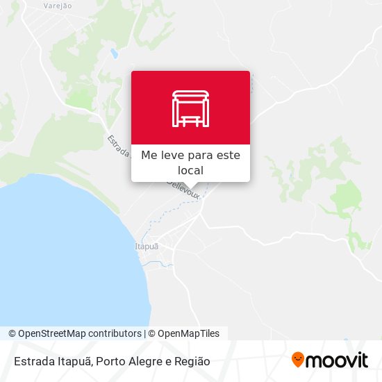 Estrada Itapuã mapa