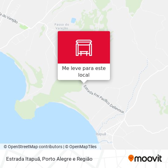 Estrada Itapuã mapa