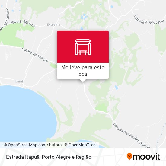 Estrada Itapuã mapa