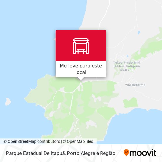 Parque Estadual De Itapuã mapa