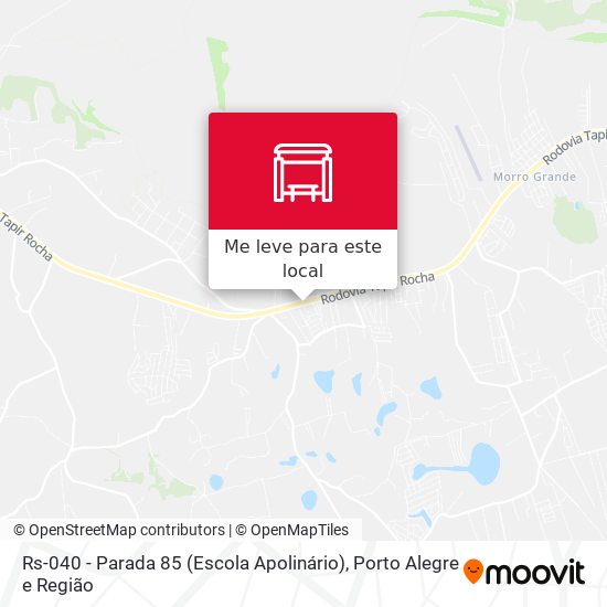 Rs-040 - Parada 85 (Escola Apolinário) mapa