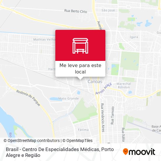 Brasil - Centro De Especialidades Médicas mapa