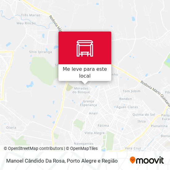 Manoel Cândido Da Rosa mapa