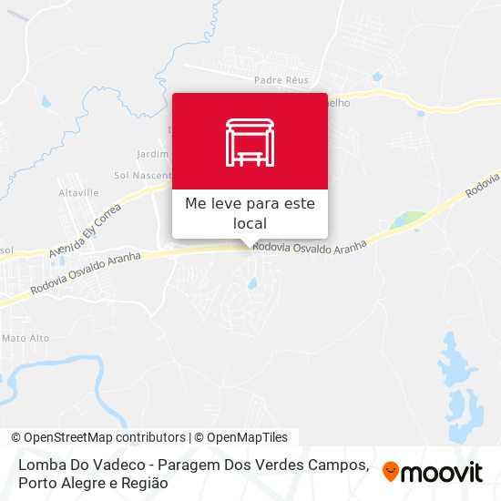 Lomba Do Vadeco - Paragem Dos Verdes Campos mapa