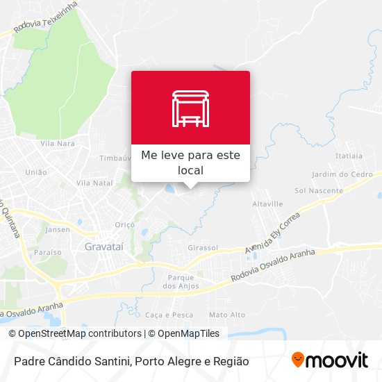Padre Cândido Santini mapa