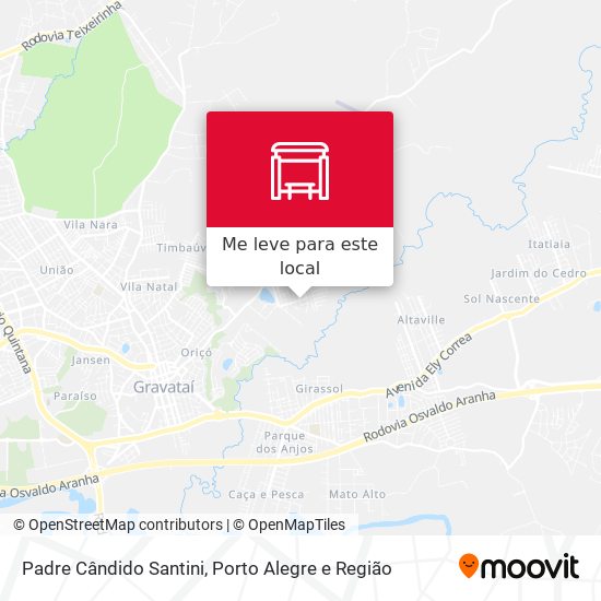 Padre Cândido Santini mapa