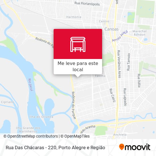 Rua Das Chácaras - 220 mapa
