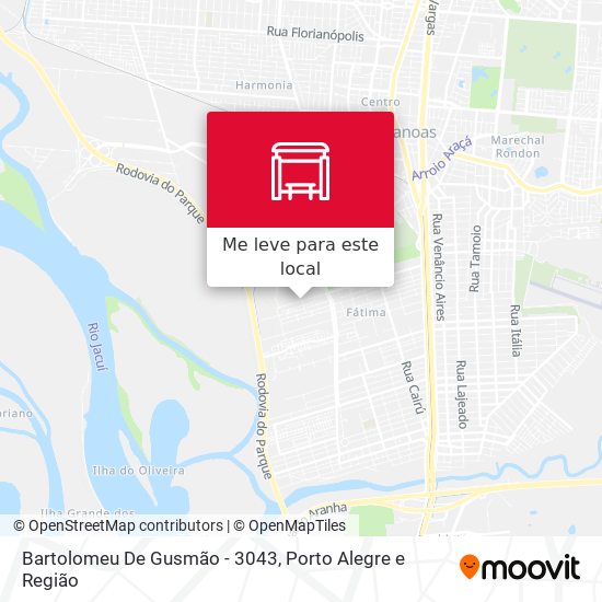 Bartolomeu De Gusmão - 3043 mapa