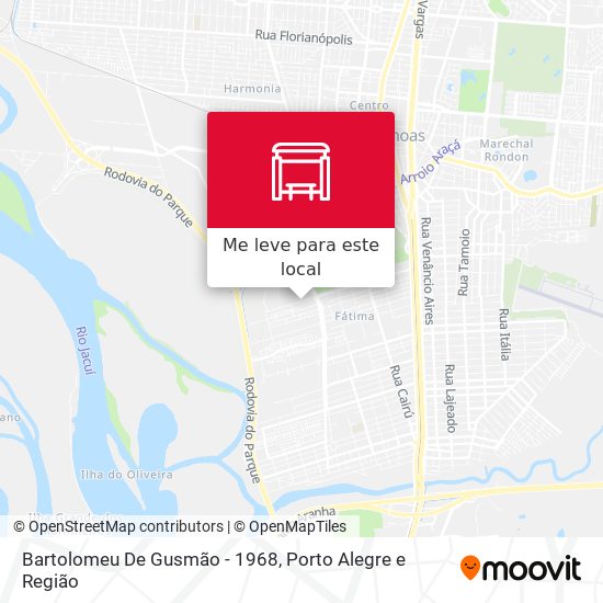 Bartolomeu De Gusmão - 1968 mapa