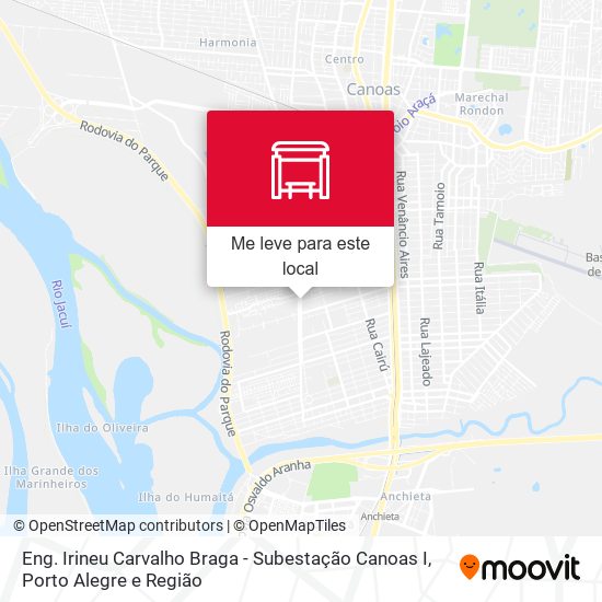 Eng. Irineu Carvalho Braga - Subestação Canoas I mapa
