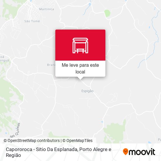Capororoca - Sítio Da Esplanada mapa