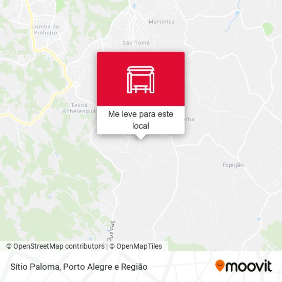 Sítio Paloma mapa