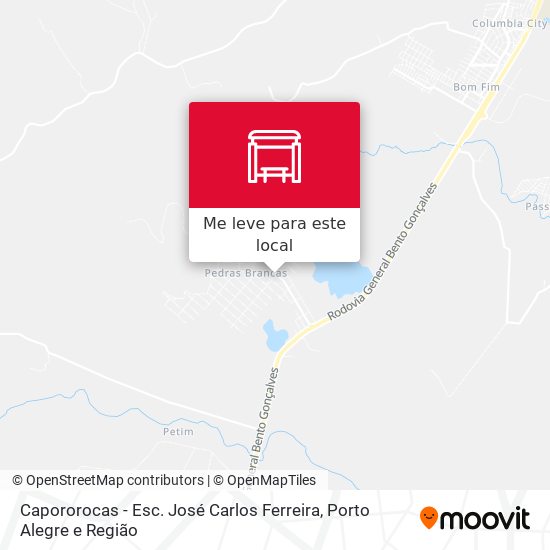 Capororocas - Esc. José Carlos Ferreira mapa