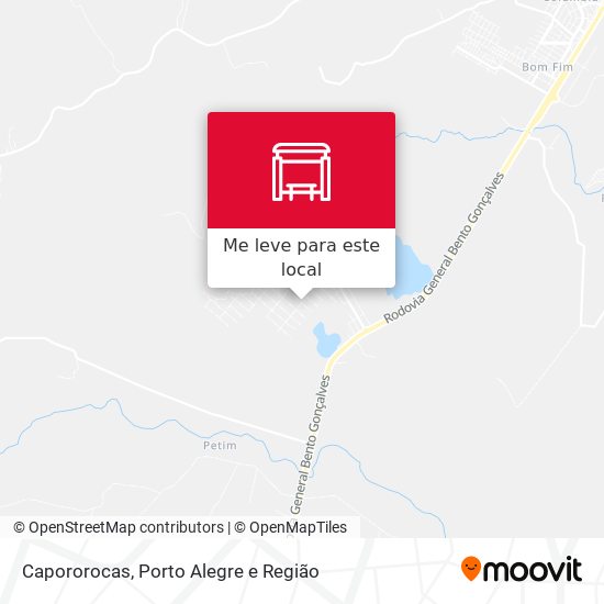 Capororocas mapa