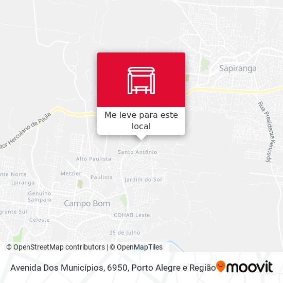 Avenida Dos Municípios, 6950 mapa