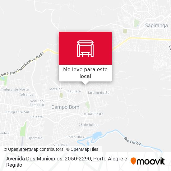 Avenida Dos Municípios, 2050-2290 mapa