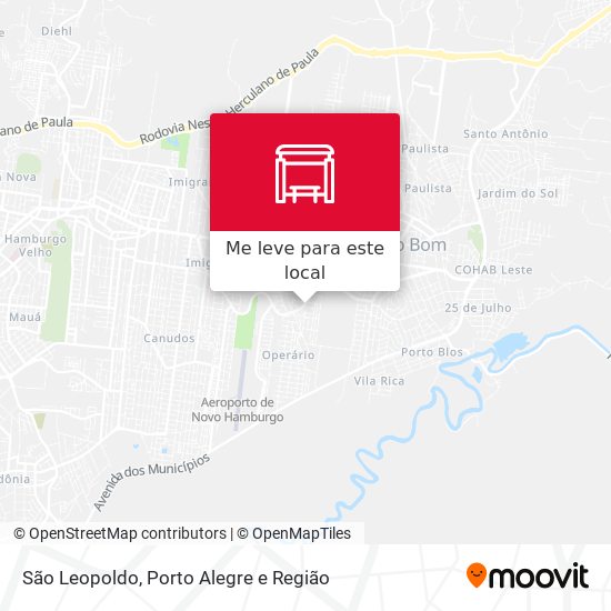 São Leopoldo mapa