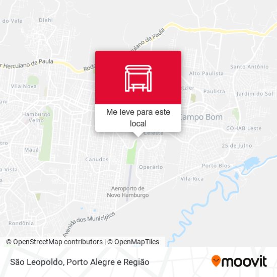 São Leopoldo mapa