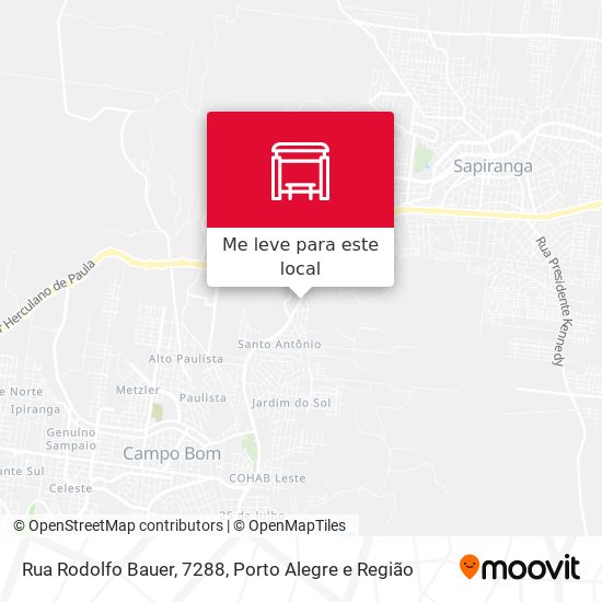 Rua Rodolfo Bauer, 7288 mapa