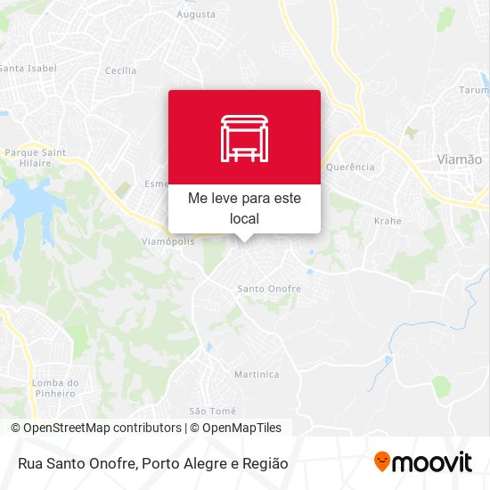 Rua Santo Onofre mapa