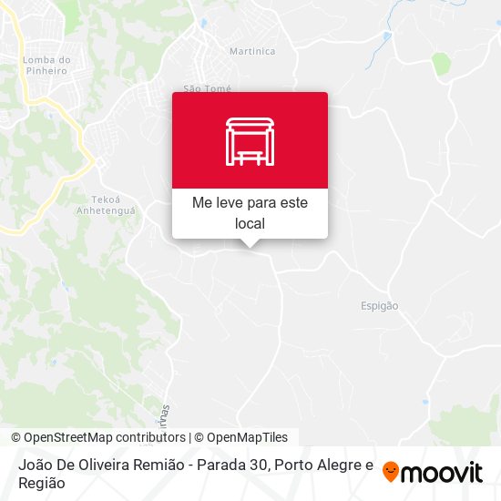 João De Oliveira Remião - Parada 30 mapa