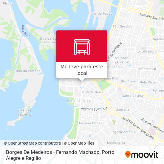 Borges De Medeiros - Fernando Machado mapa