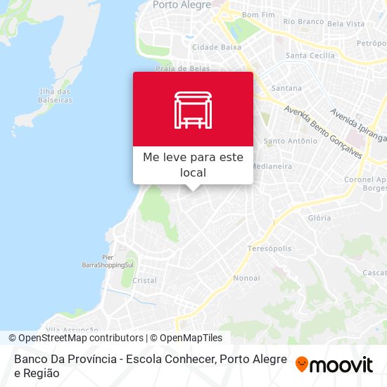 Banco Da Província - Escola Conhecer mapa