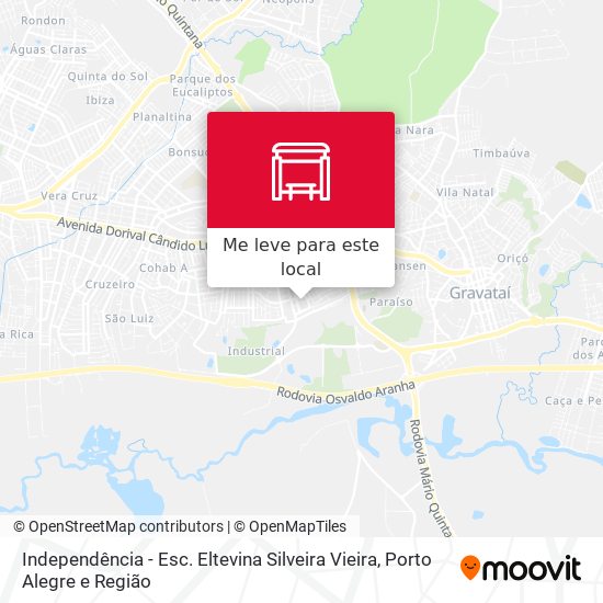 Independência - Esc. Eltevina Silveira Vieira mapa