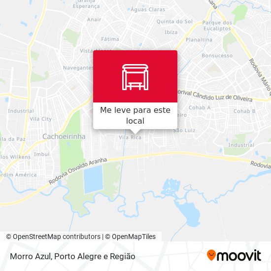Morro Azul mapa
