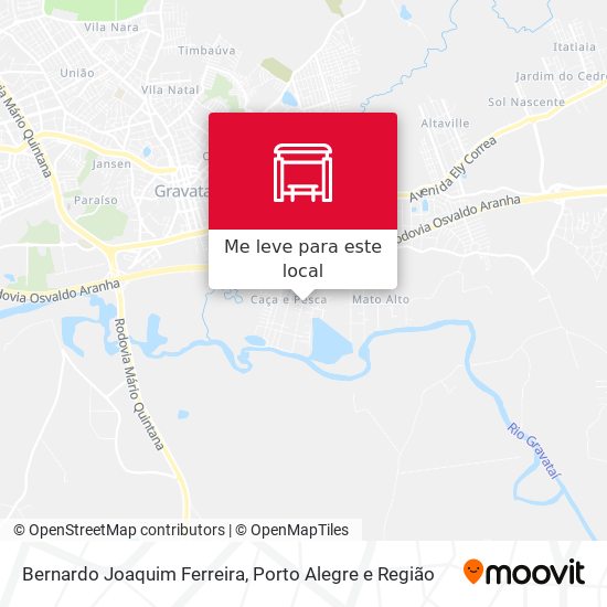 Bernardo Joaquim Ferreira mapa