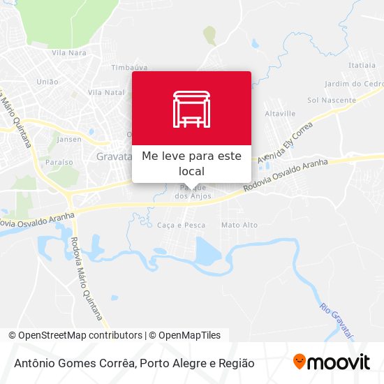 Antônio Gomes Corrêa mapa