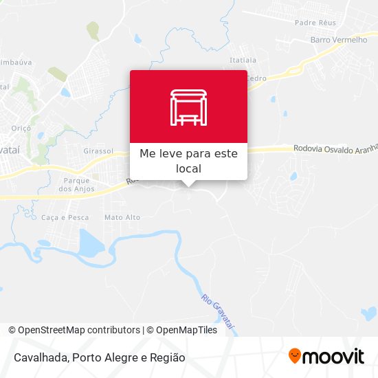 Cavalhada mapa
