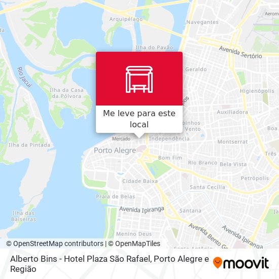 Alberto Bins - Hotel Plaza São Rafael mapa