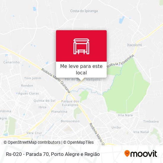 Rs-020 - Parada 70 mapa