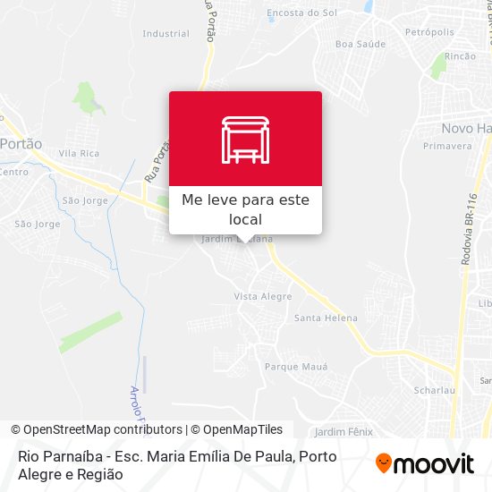 Rio Parnaíba - Esc. Maria Emília De Paula mapa