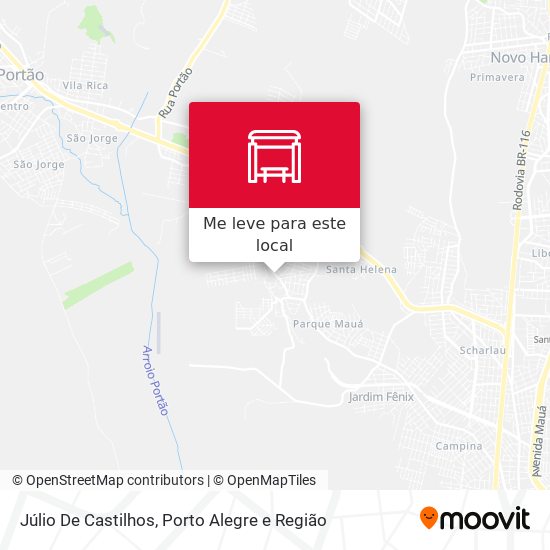 Júlio De Castilhos mapa
